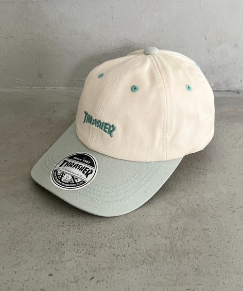 THRASHER(スラッシャー)の「THRASHER キッズ ロゴキャップ 配色バイザー カジュアル 帽子(キャップ・キッズ・ホワイト系その他/ホワイト系その他3/ホワイト系その他4/ホワイト系その他2・53-55cm)」の3枚目の写真