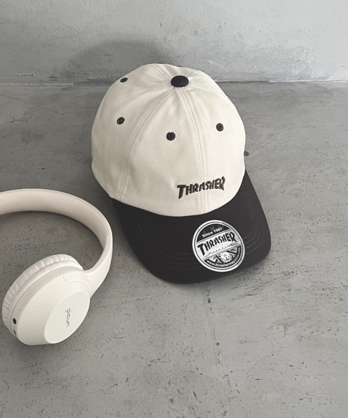THRASHER(スラッシャー)の「THRASHER キッズ ロゴキャップ 配色バイザー カジュアル 帽子(キャップ・キッズ・ホワイト系その他/ホワイト系その他3/ホワイト系その他4/ホワイト系その他2・53-55cm)」の19枚目の写真
