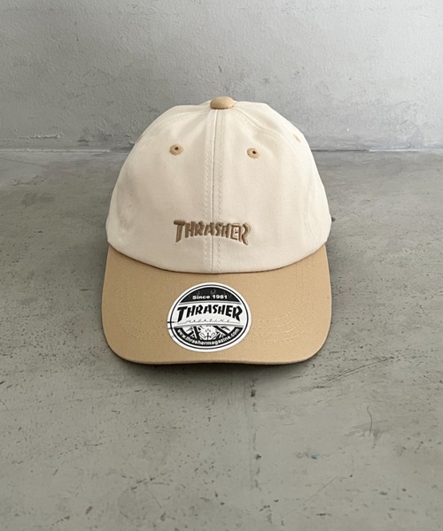 THRASHER(スラッシャー)の「THRASHER キッズ ロゴキャップ 配色バイザー カジュアル 帽子(キャップ・キッズ・ホワイト系その他/ホワイト系その他3/ホワイト系その他4/ホワイト系その他2・53-55cm)」の5枚目の写真
