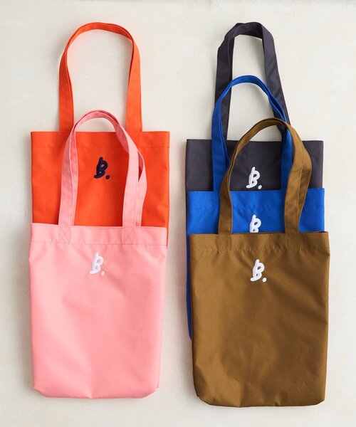 Kastane(カスタネ)の「【5色展開/一部店舗限定】B 刺繍入りトートBAG(トートバッグ・レディース・カーキ/グレー/ブルー/ピンク/オレンジ・FREE)」の10枚目の写真