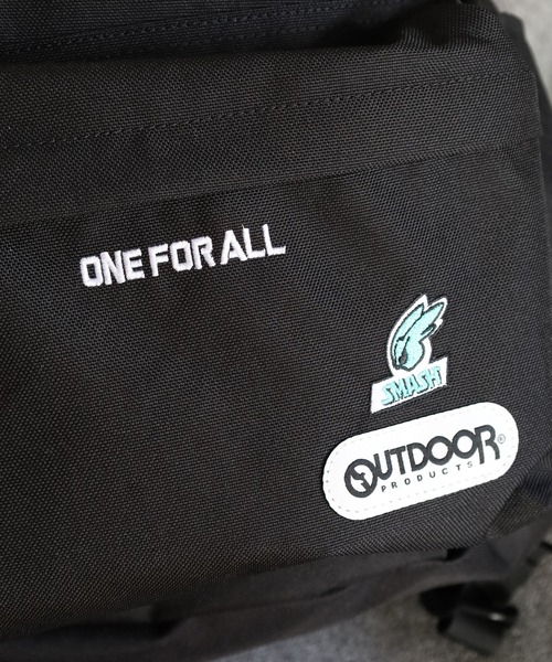 OUTDOOR PRODUCTS(アウトドアプロダクツ)の「僕のヒーローアカデミア×OUTDOOR PRODUCTS 缶バッチ付きバックパック(バックパック/リュック・メンズ・ブラック/ターコイズブルー/スカイブルー・フリー)」の11枚目の写真