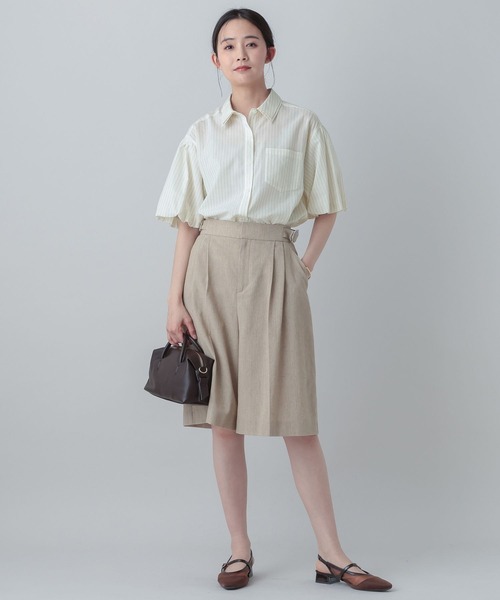 GLOBAL WORK(グローバルワーク)の「MATINEE LINE/テンセルキュプラシャツ/656154(シャツ/ブラウス・レディース・ホワイト系その他/ブルー系その他・MEDIUM/LARGE)」の22枚目の写真