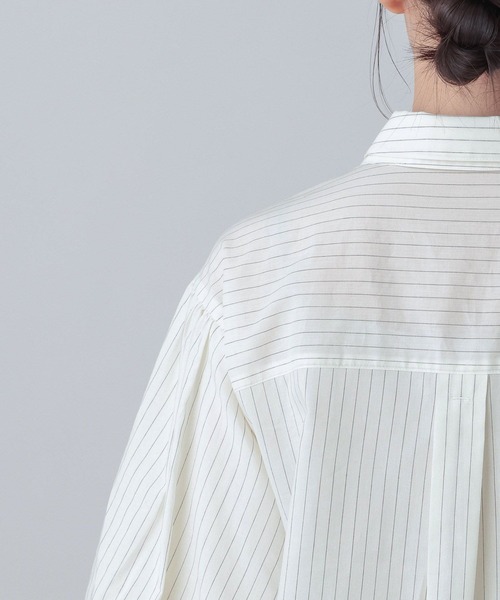 GLOBAL WORK(グローバルワーク)の「MATINEE LINE/テンセルキュプラシャツ/656154(シャツ/ブラウス・レディース・ホワイト系その他/ブルー系その他・MEDIUM/LARGE)」の15枚目の写真