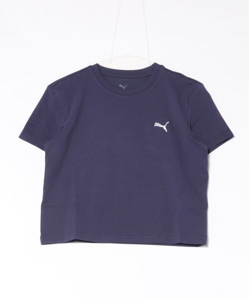 PUMA(プーマ)の「PUMA プーマ W WARDROBE ESS BABY TEE ショートスリーブ 631865 64DEEP PLUM(Tシャツ/カットソー・レディース・パープル・SMALL/LARGE/MEDIUM)」の1枚目の写真