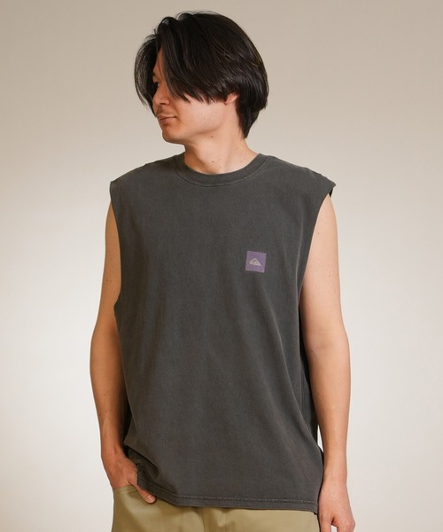 Quiksilver(クイックシルバー)の「【ムラサキスポーツ限定】QUIKSILVER/クイックシルバー タンクトップ ロゴ バックプリント バンドマンカット ピグメント加工 QSL262604M(タンクトップ・メンズ・ライトアッシュグレー/ブラック・L/M)」の3枚目の写真