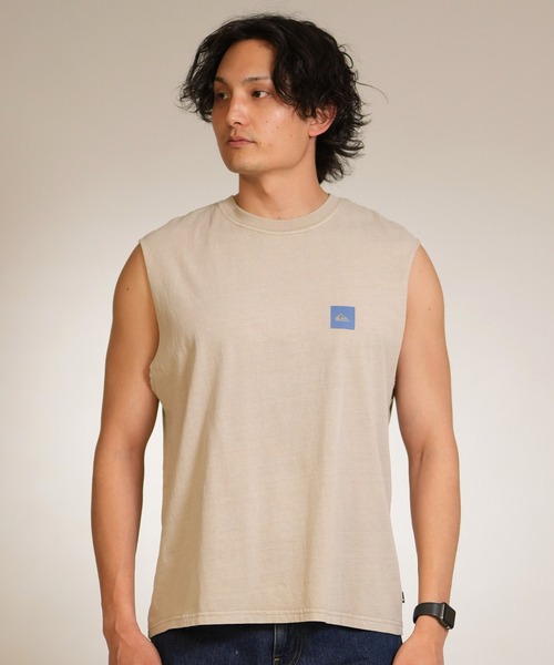 Quiksilver(クイックシルバー)の「【ムラサキスポーツ限定】QUIKSILVER/クイックシルバー タンクトップ ロゴ バックプリント バンドマンカット ピグメント加工 QSL262604M(タンクトップ・メンズ・ライトアッシュグレー/ブラック・L/M)」の11枚目の写真