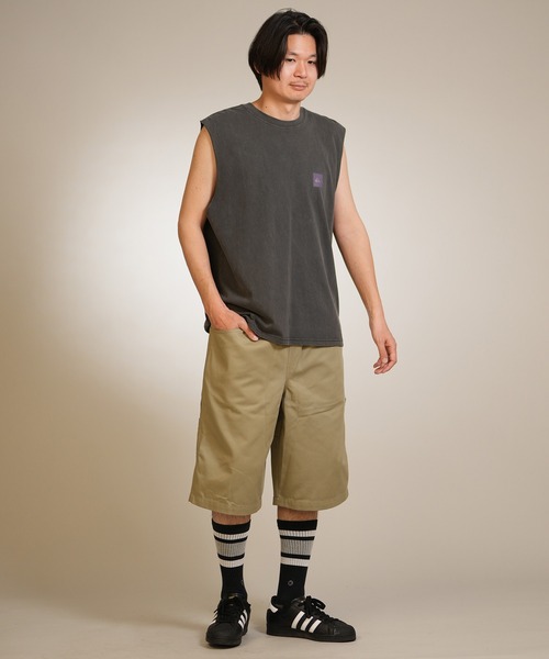 Quiksilver(クイックシルバー)の「【ムラサキスポーツ限定】QUIKSILVER/クイックシルバー タンクトップ ロゴ バックプリント バンドマンカット ピグメント加工 QSL262604M(タンクトップ・メンズ・ライトアッシュグレー/ブラック・L/M)」の5枚目の写真