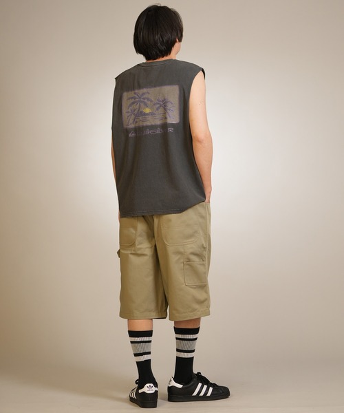 Quiksilver(クイックシルバー)の「【ムラサキスポーツ限定】QUIKSILVER/クイックシルバー タンクトップ ロゴ バックプリント バンドマンカット ピグメント加工 QSL262604M(タンクトップ・メンズ・ライトアッシュグレー/ブラック・L/M)」の7枚目の写真