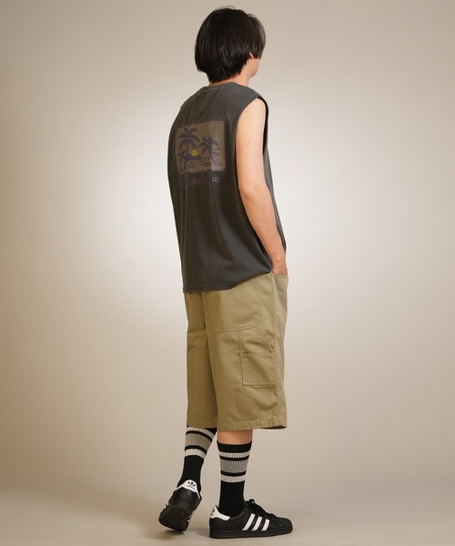 Quiksilver(クイックシルバー)の「【ムラサキスポーツ限定】QUIKSILVER/クイックシルバー タンクトップ ロゴ バックプリント バンドマンカット ピグメント加工 QSL262604M(タンクトップ・メンズ・ライトアッシュグレー/ブラック・L/M)」の8枚目の写真