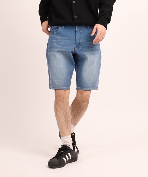 FUNALIVE(ファンアライブ)の「接触冷感ショートデニムパンツ(デニムパンツ・メンズ・ワンウォッシュ/ブルー/ブルー系その他・XXL)」の2枚目の写真