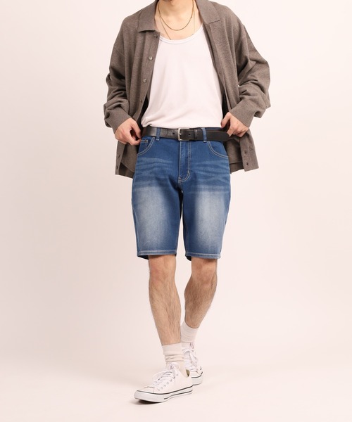 FUNALIVE(ファンアライブ)の「接触冷感ショートデニムパンツ(デニムパンツ・メンズ・ワンウォッシュ/ブルー/ブルー系その他/インディゴブルー・XXL/L/XL/M)」の13枚目の写真