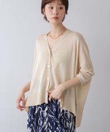 UVサラサラBOXシルエット前後差カーディガン