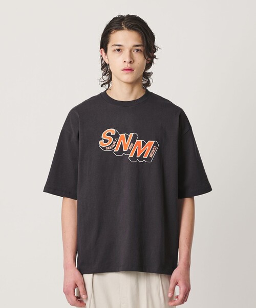 Champion(チャンピオン)の「<CHAMPION for BEAUTY&YOUTH>フロッキー Tシャツ(Tシャツ/カットソー・メンズ・ホワイト/ネイビー/ブラック/レッド・M/S/XL/L)」の8枚目の写真
