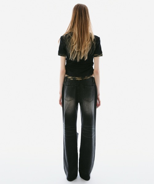 BLONDEY（ブロンディ）の「SHIRT DOCKING DRAPE NECK TOPS（その他トップス・レディース・チャコールグレー/ブラック・FREE）」の14枚目の写真