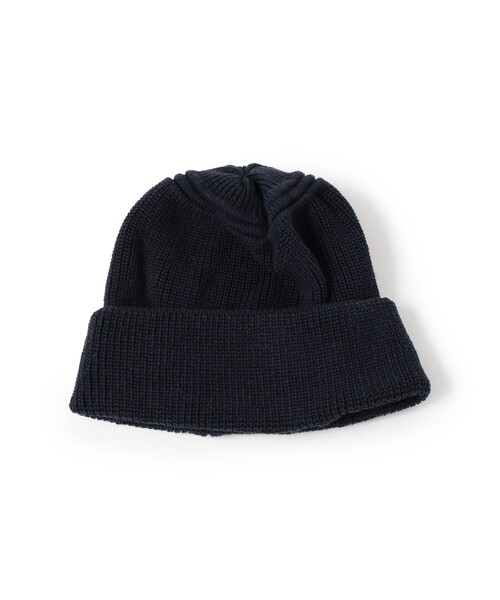 BEAMS PLUS(ビームスプラス)の「HEIMAT TEXTIL / Mechanics Hat - Cotton Linen(ニットキャップ/ビーニー・メンズ・ホワイト/オレンジ/ネイビー・ONE SIZE)」の2枚目の写真