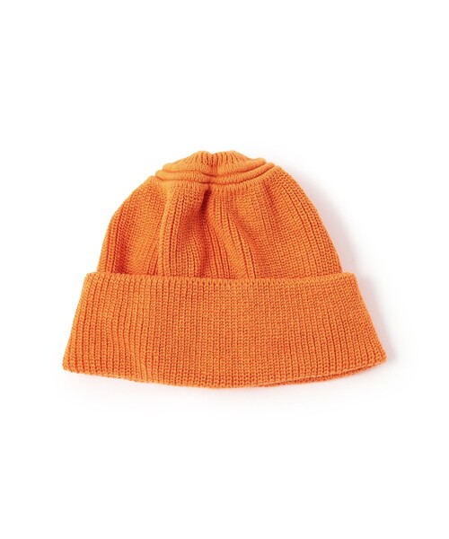 BEAMS PLUS(ビームスプラス)の「HEIMAT TEXTIL / Mechanics Hat - Cotton Linen(ニットキャップ/ビーニー・メンズ・ホワイト/オレンジ/ネイビー・ONE SIZE)」の3枚目の写真