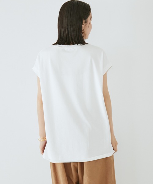 Doux archives(ドゥアルシーヴ)の「VカットレースTOPS(Tシャツ/カットソー・レディース・ブラウン/ブラック/オフホワイト・FREE)」の12枚目の写真
