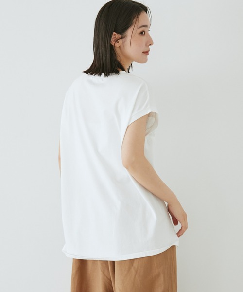 Doux archives(ドゥアルシーヴ)の「VカットレースTOPS(Tシャツ/カットソー・レディース・ブラウン/ブラック/オフホワイト・FREE)」の13枚目の写真