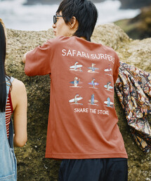 Jonas Claesson（ジョナスクレアッソン）の「JONAS CLAESSON/ジョナス クレアッソン Safari Surfers Short Sleeve Tee/サファリサーファーズ バックプリントTシャツ（Tシャツ/カットソー）」