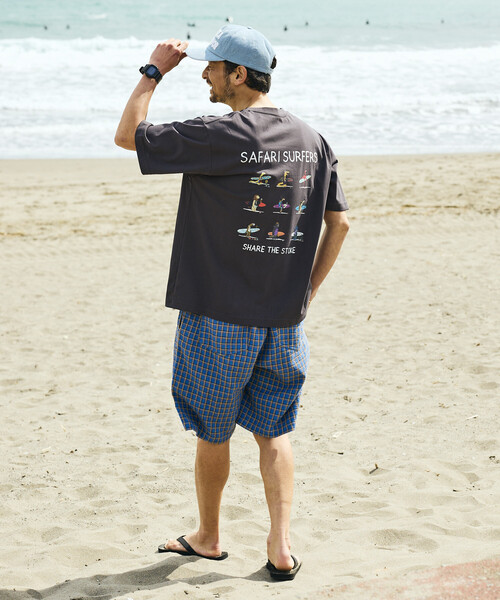 Jonas Claesson（ジョナスクレアッソン）の「JONAS CLAESSON/ジョナス クレアッソン Safari Surfers Short Sleeve Tee/サファリサーファーズ バックプリントTシャツ（Tシャツ/カットソー・メンズ・ベージュ/レッド/ホワイト/ブラック・LARGE/MEDIUM）」の20枚目の写真