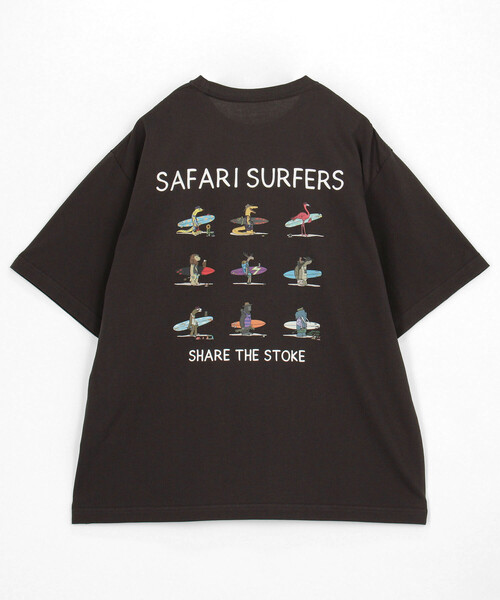 Jonas Claesson（ジョナスクレアッソン）の「JONAS CLAESSON/ジョナス クレアッソン Safari Surfers Short Sleeve Tee/サファリサーファーズ バックプリントTシャツ（Tシャツ/カットソー・メンズ・ベージュ/レッド/ホワイト/ブラック・LARGE/MEDIUM）」の5枚目の写真