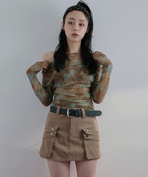 Ulysses（ユリシス）の「タイダイオフショルシアーカットソー（Tシャツ/カットソー・レディース・ブラウン・S/M）」の15枚目の写真