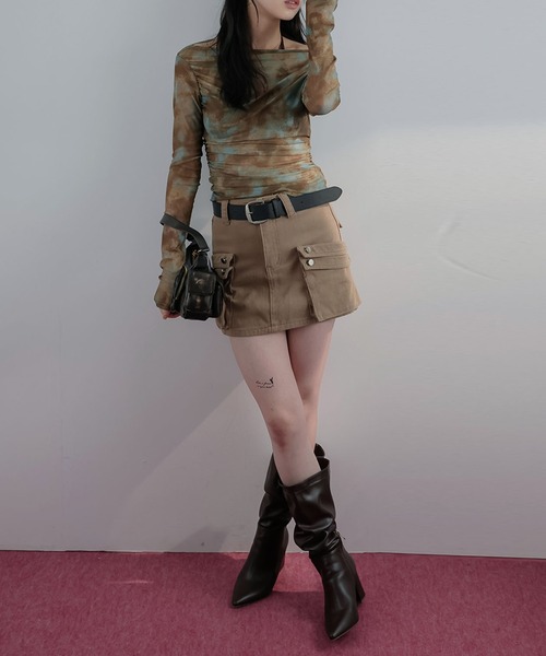 Ulysses（ユリシス）の「タイダイオフショルシアーカットソー（Tシャツ/カットソー・レディース・ブラウン・S/M）」の19枚目の写真