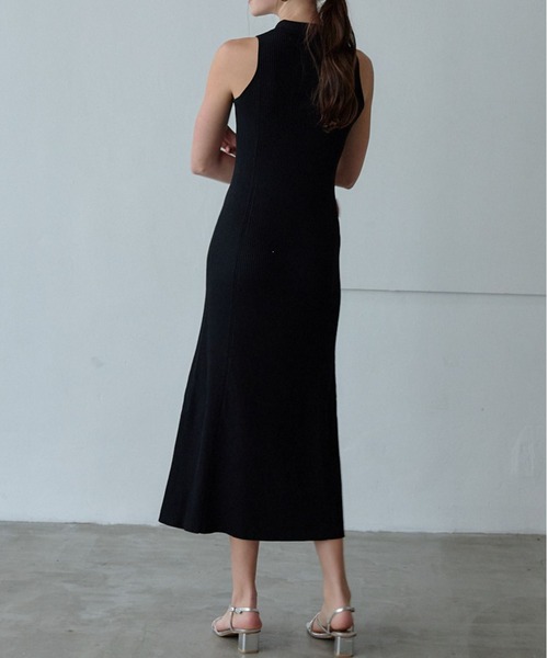 ORGUE(オルグ)の「Polo Collar Knit One-piece/ポロカラーニットワンピース(ワンピース・レディース・アイボリー/グレイッシュベージュ/ブラック・FREE)」の14枚目の写真