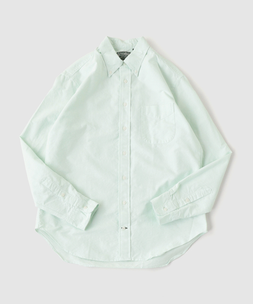 GITMAN VINTAGE(ギットマン ヴィンテージ)の「GITMAN VINTAGE / ギットマン ヴィンテージ CELESTE SPRING OXFORD(シャツ/ブラウス・メンズ・サファリグリーン・LARGE/MEDIUM)」の1枚目の写真