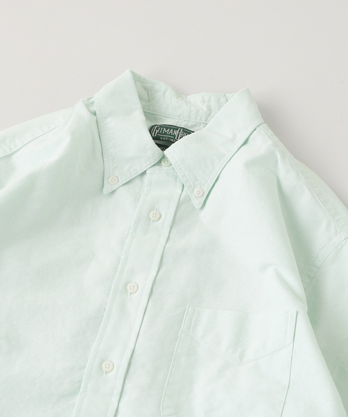 GITMAN VINTAGE(ギットマン ヴィンテージ)の「GITMAN VINTAGE / ギットマン ヴィンテージ CELESTE SPRING OXFORD(シャツ/ブラウス・メンズ・サファリグリーン・LARGE/MEDIUM)」の3枚目の写真