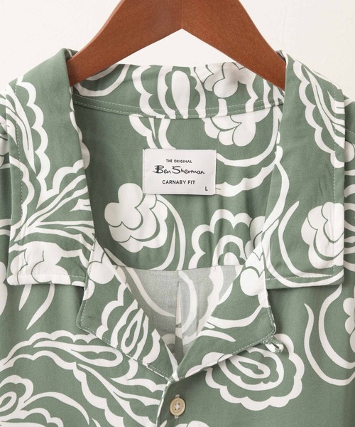Ben Sherman（ベンシャーマン）の「ペイズリースワールプリントシャツ（シャツ/ブラウス・メンズ・カーキ・MEDIUM/LARGE）」の6枚目の写真
