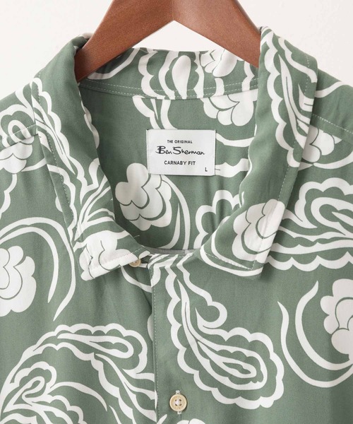 Ben Sherman（ベンシャーマン）の「ペイズリースワールプリントシャツ（シャツ/ブラウス・メンズ・カーキ・MEDIUM/LARGE）」の8枚目の写真