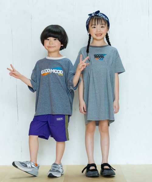 and D. petit main(アンドディープティマイン)の「TCR/ビックシルエットリンガー半袖Tシャツ(Tシャツ/カットソー・キッズ・トップグレー/ブルー/ライトブルー/ライトピンク・120cm/110cm/130cm/140cm/100cm)」の17枚目の写真