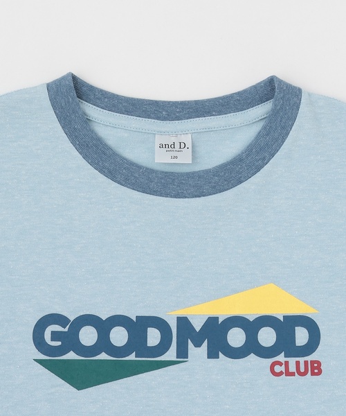 and D. petit main(アンドディープティマイン)の「TCR/ビックシルエットリンガー半袖Tシャツ(Tシャツ/カットソー・キッズ・トップグレー/ブルー/ライトブルー/ライトピンク・120cm/110cm/130cm/140cm/100cm)」の14枚目の写真