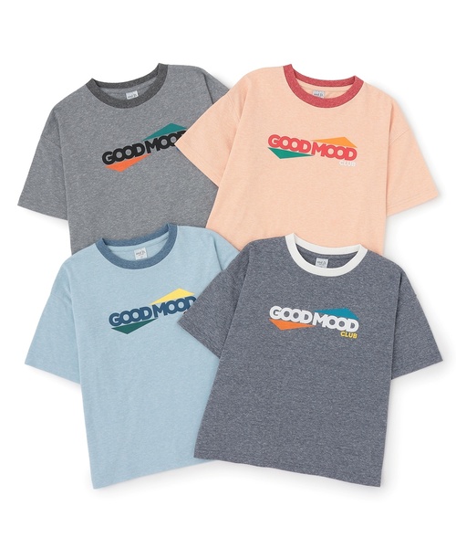 and D. petit main(アンドディープティマイン)の「TCR/ビックシルエットリンガー半袖Tシャツ(Tシャツ/カットソー・キッズ・トップグレー/ブルー/ライトブルー/ライトピンク・120cm/110cm/130cm/140cm/100cm)」の5枚目の写真