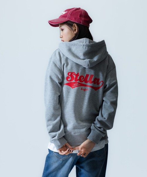 X-girl SPORTS(エックスガールスポーツ)の「NS SK WE FAN GOODS SWEAT HOODIE/ノジマステラ神奈川相模原(スウェット・メンズ・グレー/ネイビー・X-LARGE/LARGE/SMALL/XX-LARGE/MEDIUM)」の4枚目の写真