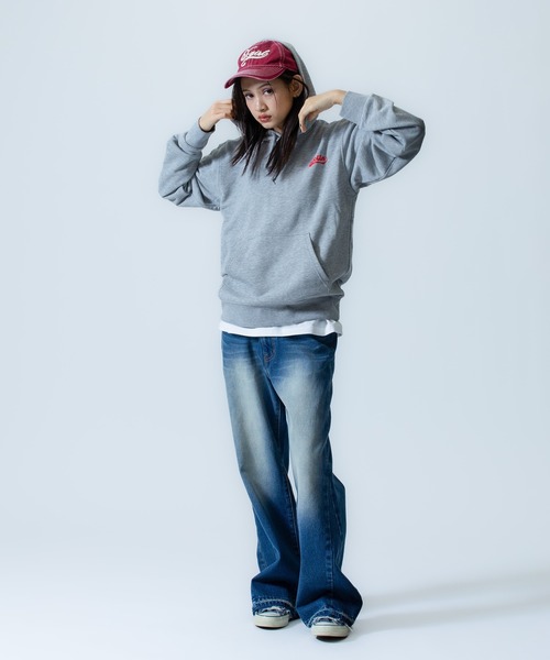 X-girl SPORTS(エックスガールスポーツ)の「NS SK WE FAN GOODS SWEAT HOODIE/ノジマステラ神奈川相模原(スウェット・メンズ・グレー/ネイビー・X-LARGE/LARGE/SMALL/XX-LARGE/MEDIUM)」の10枚目の写真