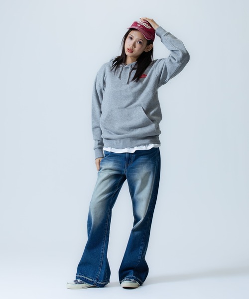 X-girl SPORTS(エックスガールスポーツ)の「NS SK WE FAN GOODS SWEAT HOODIE/ノジマステラ神奈川相模原(スウェット・メンズ・グレー/ネイビー・X-LARGE/LARGE/SMALL/XX-LARGE/MEDIUM)」の11枚目の写真