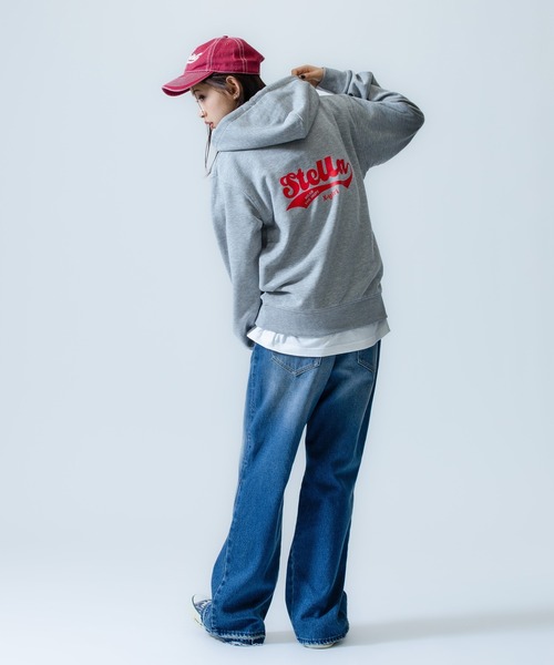 X-girl SPORTS(エックスガールスポーツ)の「NS SK WE FAN GOODS SWEAT HOODIE/ノジマステラ神奈川相模原(スウェット・メンズ・グレー/ネイビー・X-LARGE/LARGE/SMALL/XX-LARGE/MEDIUM)」の12枚目の写真