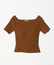 NICENICE MOMENT（ナイスナイスモーメント）の「＜NICENICE MOMENT＞オープンショルダー ニットTシャツ（その他アンダーウェア/インナー）」