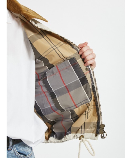 Barbour（バブアー）の「Sofie ノンワックス ジャケット（レディース）（ブルゾン・レディース・ブラック/ベージュ・8/10）」の5枚目の写真