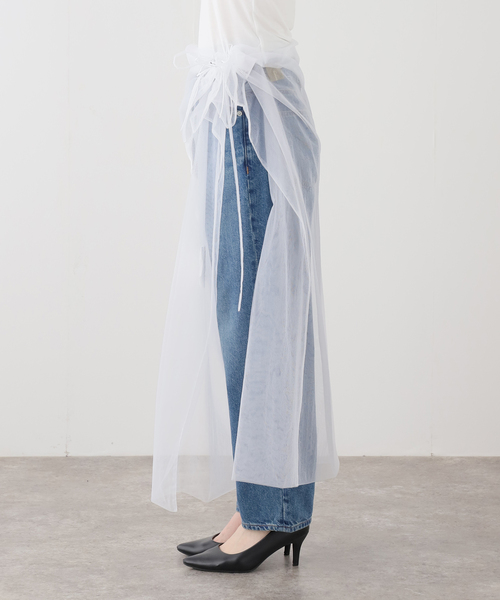 JOURNAL STANDARD(ジャーナルスタンダード)の「【Create Clair / クリエイト クレイル】 ORIGAMI VEIL WRAP SK(スカート・レディース・ホワイト・FREE)」の12枚目の写真
