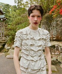 OMMO（オーエムエムオー）の「PINCH TUCK T-SHIRT（Tシャツ/カットソー）」