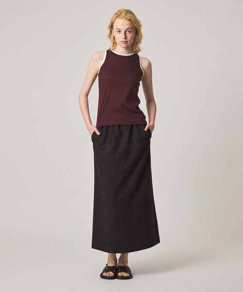 Steven Alan(スティーブンアラン)の「<Steven Alan>スエードライク ロング スカート(スカート・レディース・ブラウン/ブラック・S/M)」の5枚目の写真