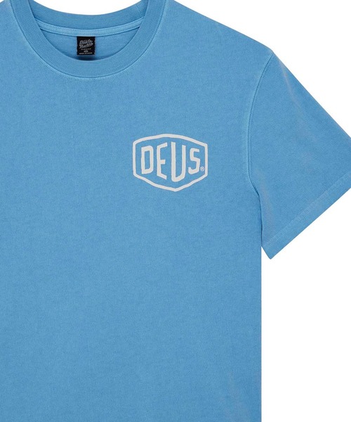 DEUS EX MACHINA（デウスエクスマキナ）の「SHIELD GARMENT DYED TEE（Tシャツ/カットソー・メンズ・ブルー/ライトブルー/ブラック・M/L）」の12枚目の写真