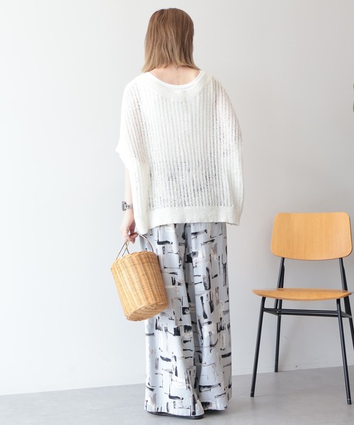 AMERICAN HOLIC(アメリカンホリック)の「【接触冷感】リネンブレンドアソート柄パンツ(その他パンツ・レディース・ブルー/テラコッタ/ブラック/ライトグレー/ブラウン・L/M)」の8枚目の写真