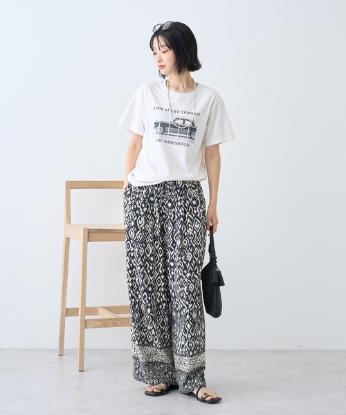 AMERICAN HOLIC(アメリカンホリック)の「【接触冷感】リネンブレンドアソート柄パンツ(その他パンツ・レディース・ブルー/テラコッタ/ブラック/ライトグレー/ブラウン・L/M)」の21枚目の写真