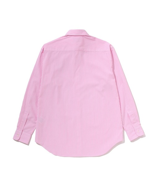 A BATHING APE(アベイシングエイプ)の「COLLEGE STRIPE SHIRT(シャツ/ブラウス・レディース・ピンク/サックスブルー・X-SMALL/SMALL)」の4枚目の写真