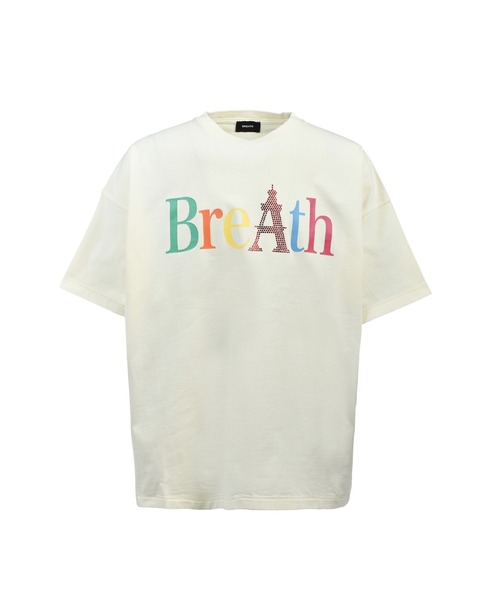 BREATH(ブレス)の「RAINBOW LOGO TEE(Tシャツ/カットソー・メンズ・ホワイト/ブラック・LARGE/X-LARGE/SMALL/MEDIUM)」の1枚目の写真