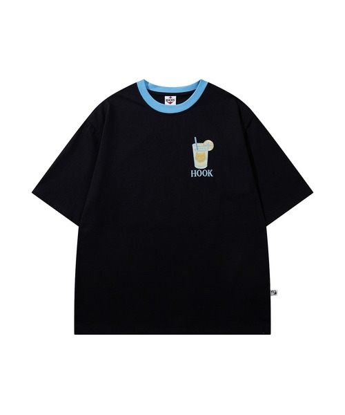 HOOK(フック)の「HOOK -original- サングラスキャットビーチプリントTシャツ(Tシャツ/カットソー・メンズ・ホワイト/ブラック・L/XL/M)」の3枚目の写真